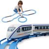 Lifelong Vande Bharat Toy Train 43 Pcs Track Set for Kids, Electric Toy Train Set, 2 AAA Battery Toy Train, Lights & Sounds, Multi-Layout Train Track Toy Train Set for Kids 1-8 Yrs (LLCRCT02)