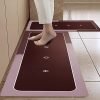 Cortina 2 Pcs Kitchen Mats, Waterproof Memory Foam Kitchen Rugs, Standing Desk Mat Floor Mats, Comfort Runner Rug Carpets For Kitchen Floor, Sink – (120 * 40 Cm, 40 * 60 Cm, Maroon)