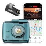 boAt 2026 Edition Hive Dashcam F1, Sony STARVIS 4K Ultra HD Front & Full HD Rear Recording, ADAS Voice Commands, Dual Channel Recording, GPS Route Log, Wi-Fi, 150° Wide FOV, Smart Parking (Steel Blue)