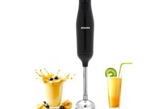 Philips Hl1681 Hand Blender |Powerful 300W Motor With Rust Free Steel Arm |Easy Single Trigger Operation |Specially Designed Blades |Ergonomically Designed |Wall Bracket For Storage, 2Year Warranty