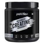 Protrition Micronized Creatine Monohydrate Powder | Unflavoured – 250g (83 Servings)| 3g of 100% Creatine Monohydrate Per Serve | Pre-workout Supplement for Athletic Performance, Power & Strength