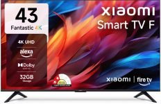 XIAOMI F Series 108 cm (43 inch) Ultra HD (4K) LED Smart Fire TV with Dolby Audio | Box Speakers | Alexa | 32GB Storage | Filmmaker Mode| Mi TV(L43MB-FIN)