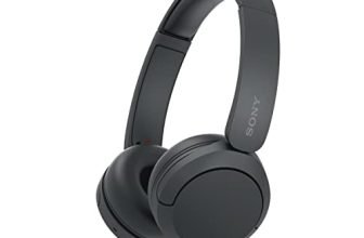 Sony WH-CH520 Wireless Bluetooth Headphones On Ear with Mic, Up to 50Hrs Battery, Quick Charge, DSEE Upscale, Multipoint Connectivity, Voice Assistant, Customized EQ-Black