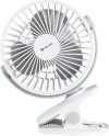 BAJAJ Pygmy Mini | Personal Fan | USB Rechargeable with 2 Year Warranty Ultra High Speed 110 mm Table Fan(1 Star | White | Pack of 1)