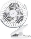 BAJAJ Pygmy Mini | Personal Fan | USB Rechargeable with 2 Year Warranty Ultra High Speed 110 mm Table Fan(1 Star | White | Pack of 1)