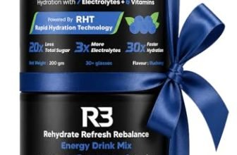 Value Pack | R3 Instant Electrolyte Powder Mix | 500 mg Sodium 2:1 Na:K | 7 Electrolytes Na K Mg Ca Cl Zn SO4 | Fast Dissolve Drink | Workout Hydration & Sustained Boost | Blueberry Flavor | 30+ servings/7.5 Ltr | 200 g (Pack of 2)
