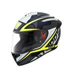 Studds Thunder Full Face Helmet D4 with Clear Visor (Matt Black N5, M)