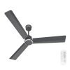 Bajaj Classico Sleek Plus 5S 1200MM (48”) BLDC Ceiling Fan with Remote | BEE 5 Star Rated Energy Efficient | Power Saving | Sleek Compact Design | High Air Delivery |2-Year Warranty |Grey