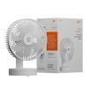 Orient Electric Elfie Rechargeable Personal Fan | 90° Adjustable Airflow | 1800 mAh Battery | 4 Speed Modes | Quiet Operation | USB Type-C Charging | Compact Mini Fan (White)
