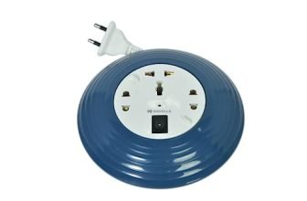 Havells Cosmo Reel| Extension Board – 5 Mtr ISI Marked Cable|3 Pin & 2×2 Pins Universal Sockets with Master Switch| LED Indicator| 6A,1440 Watts, 240 Volts| Ultra-Smooth Rotation, Blue