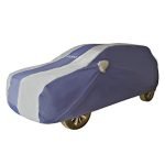 Amazon Brand – Solimo UV Protection & Dust Resistant Car Cover for MG Hector (Blue & Silver)