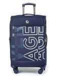 Verage V Lite – Nevada 20″/ 59 Cms Soft-Sided Cabin Size Carry-On Expandable Suitcase 8 Wheels Spinner Luggage Trolley Bag [Navy Blue]
