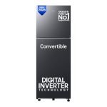 Samsung 236 L, 3 Star, Convertible, Digital Inverter Frost Free Double Door Refrigerator (RT40H28U3FHL, Black DOI, 2026 Model)