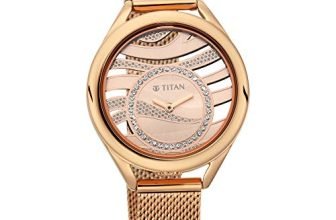 Titan Animalia Quartz Analog Stainless Steel Strap Watch For Women-Ns95130Wm01