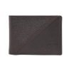 Aeropostale Men’s SLIMFOLD Wallet Tucson – Brown | Pebbled Leather | Formal & Minimalist Carry | Ideal for Gifting