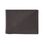 Aeropostale Men’s SLIMFOLD Wallet Tucson – Brown | Pebbled Leather | Formal & Minimalist Carry | Ideal for Gifting