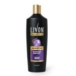 Livon Keratin Shampoo for Women & Men | Repairs Damaged Hair | Smooth & 5x Stronger Hair | No Parabens | 340ml