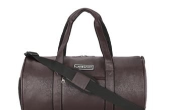 Lavie Sport Olympic Leatherette Unisex Travel Duffle Bag | Stylish & Spacious Weekender Travel Bag | Duffle Bag For Gym, Sports, Training