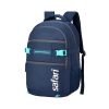 Safari Surge 30L Laptop Backpack Bag for Men & Women, School Bag for Boys & Girls, Ideal for Office/School/College, 2 Compartment Backpack with Rain Cover, Bottle Holder, & Organizer, Color Blue