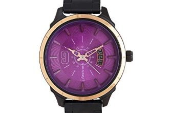 Fastrack All Nighters Quartz Analog Purple Dial Stainless Steel Strap Watch For Girls-6187Km03
