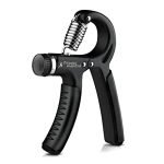 Fitness Mantra® Weight Adjustable Hight Quality Hand Gripper for Men & Women |Hand Grip|Finger Exerciser|Power Gripper|Hand Exerciser Equipment|Hand Strengtheners|Black| 10KG-60KG|,Polypropylene