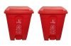 Cello Strong Plastic Step-On Pedal Garbage Dustbin 60 Ltr Red/Red Combo