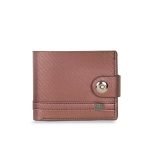 Lavie Sport Richard Bi-Fold Wallet for Men|Flap Button Closure|2 Currency compartments|Holds Upto 4 Credit/ATM Cards|Transparent ID Slot|12 Months Warranty|Box Packaging for Gifting