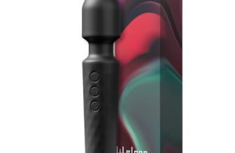 Lifelong Rechargeable Wireless Body Massager Machine with 20 Vibration Modes, 8 Speeds and Water Resistant|Massager Machine for Full Body (Black, LLM468)