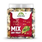 Nature Prime 100% Natural Premium Mix Dry Fruits 1Kg With Almonds | Cashew | Kishmish | Apricot | Black Raisins | Dried Kiwi | Nuts And Dry Fruits 1 Kg (Jar Pack)