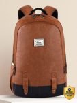 Gear Classic Leather without Anti Theft 28 L Laptop Backpack(Tan)
