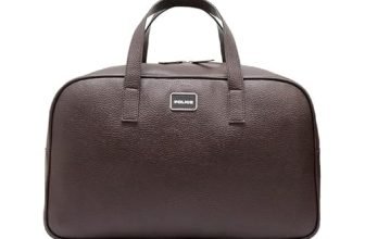 Alfred Classic Premium Duffle Bag, Featuring a Clean Pocket-Free Silhouette Brown