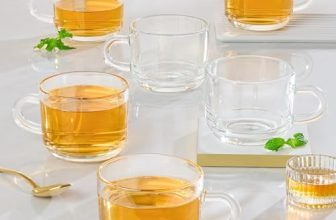 Borosil 6pc Mug Set | Made in India Borosilicate Glass Cup Set for Chai, Green Tea, Coffee, Milk | Microwave Safe, Scratch Resistance, Lightweight | Transparent (Chai Time (210ml))