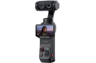 Insta360 Luna Ultra Standard Bundle (Cosmic Black) | 8K Pocket Gimbal Camera with Dual Leica Lenses, 1″ CMOS Sensor, 12x Zoom, Detachable OLED Touchscreen & AI Tracking
