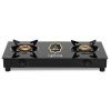 Lifelong 2 Burner Gas Stove Top for Kitchen – Automatic Ignition Cooktop Modern Glass Stove for Modular Kitchen, ISI Certified & Compatible with LPG – 1 Year Manufacturer’s (Black, LLGS912)