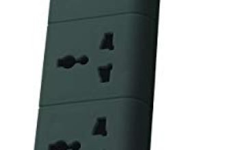 Belkin 3-Socket Extention Board with Surge Protector Universal Socket with 5Ft (1.5-Meter) Heavy Duty Cable Overload Protection, Comes with 5 Years Manufacturer Warranty, Grey Color, 350 Volts