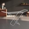 Amazon Basics Premium Cloth Drying Stand – 3 Way Folding, 42 Feet Drying Length, 20 Drying Rails, Lightweight (White)