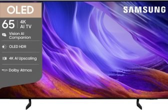 Samsung Vision AI 163 cm (65 inch) OLED Ultra HD (4K) Smart Tizen TV 2026 Edition with 4K AI Upscaling OLED HDR NQ4 AI Gen2 Processor AI Football Mode Multiple Voice Assistance Remote Control Dolby Atmos Samsung Knox Security 150+ Free Channels(QA65S85HAELXL)