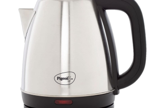 Pigeon Favourite Electric Kettle(1.5 L, Silver, Black)