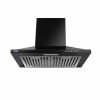 Glen Hood Aqua Plus 60cm Wall Mounted Pyramid Kitchen Chimney | 1000 m³/hr Suction | Baffle Filter | Push Button Control | LED Lights | 1 Year Comprehensive Warranty & 7 Year on Motor| Black |