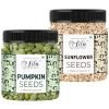 LDF Raw Pumpkin and Sunflower Seeds Combo 1 Kg Each Pack of 2 | Protein Rich Healthy Snacks | High Fiber Superfood | Immunity Booster Diet | Seeds for Eating, Roasting 2 kgs Perfect for Gifting