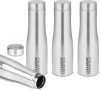 Classic Essentials Stainless Steel Sports/Fridge Puro Water Bottle I Single wall 1000 ml Steel Bottle(Pack of 4, Silver)