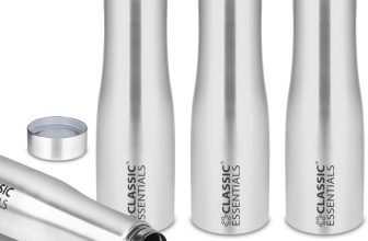 Classic Essentials Stainless Steel Sports/Fridge Puro Water Bottle I Single wall 1000 ml Steel Bottle(Pack of 4, Silver)