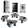 Jialto Adjustable Washing Machine Stand Trolley For Front & Top Load (8-15 Kg), Heavy Duty, Stainless Steel Double Pipe Base, 300 Kg Capacity, Anti-Vibration, 360° Swivel Wheels & Non-Slip Pads (Grey)