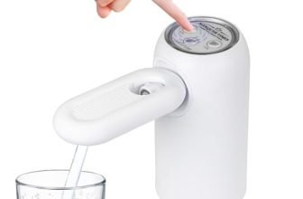 Konquer Times Kts Automatic Wireless Water Can Dispenser Pump 3Rd Gen Dual Pump With 2.2L/Min Fast Flow, Foldable Spout & Led Lights – Mystical Blue Illumination (3Rd Gen Dual Motor)