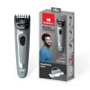 Havells Bt5100C Rechargeable Beard Trimmer With Hypoallergenic Blades; Zero Trim With 0.5 Mm Precision;Upto 17Mm Length Setting For All Styles; 45 Min Runtime,Battery Powered Black & (Grey)-Men