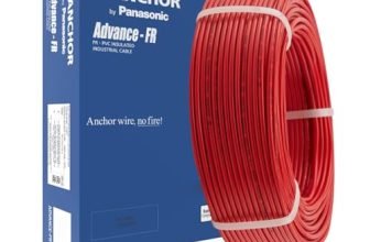 Anchor By Panasonic Penta 2.5 Mm Pvc Insulated 45 Meter Copper Electric Wire For Home, Industrial And Commercial Connections (Red, N-96335Rd)