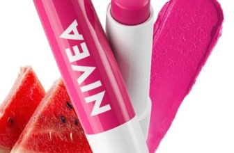 Nivea Watermelon Shine 4.8G Lip Balm|24 H Melt In Moisture Formula|Natural Oils|Glossy Finish,4.8 G (Pack Of 1)