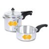 Simparte IFC 235 Induction Base Aluminium Pressure Cooker, 2 litres, 3 litres, Silver