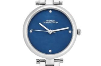 French Connection Blue Sunray Dial, Analog Watch For Women – Fcn0166Usm