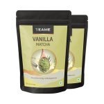 TE-A-ME Vanilla + Matcha Green Tea Powder – 100g (66 Servings) | 50g – Pack of 2 | Make Delicious Flavoured Matcha Vanilla Latte | 100% Natural | Ceremonial Grade